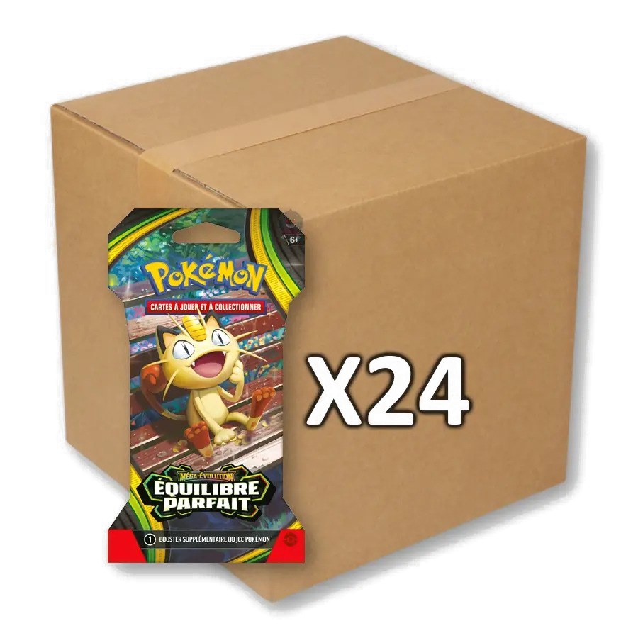 Case scelée de 24 blisters Méga évolution Equilibre Parfait (ME03)