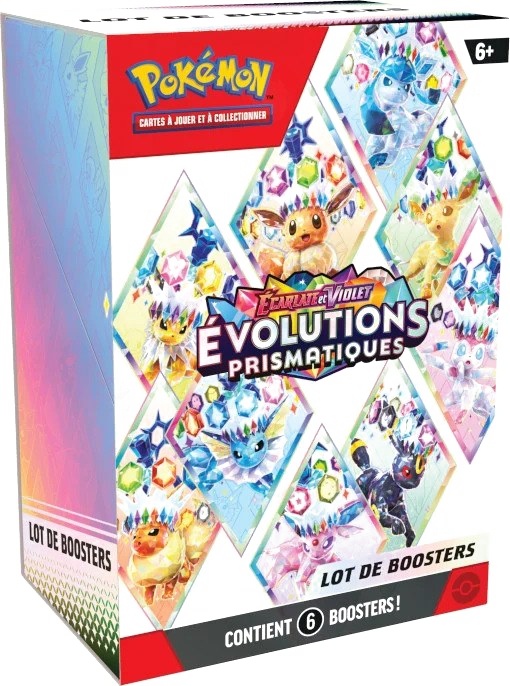 Pokemon - Evolutions Prismatiques - EV 8.5 - Bundle - Lot de 6 Boosters