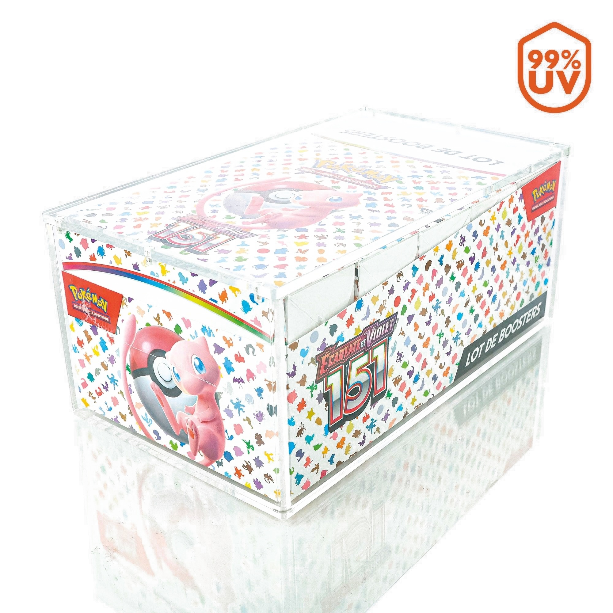 Boîtier acrylique Phoenix Shield – Pokémon Bundle Display